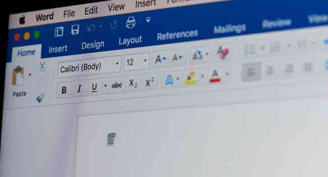 Microsoft Word With A New Version Of OS