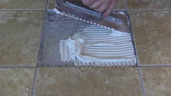 how to replace broken floor tiles